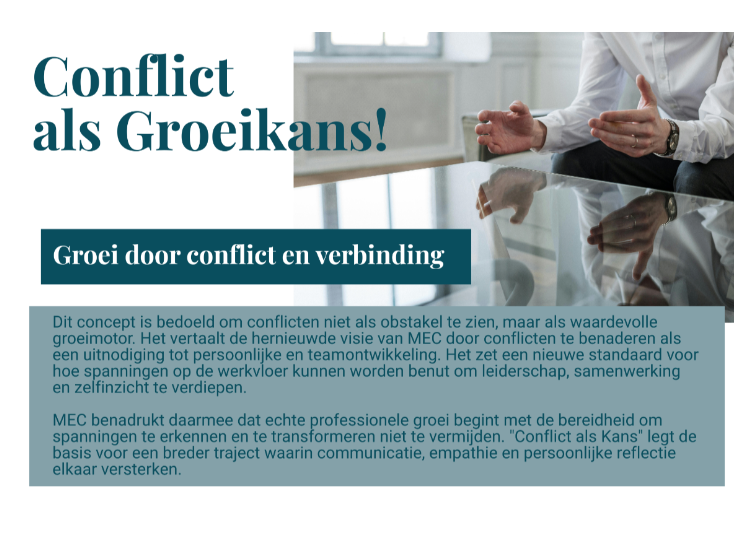 Concept 1 – Conflict als Kans