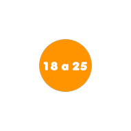 Entre 18 y 25 años