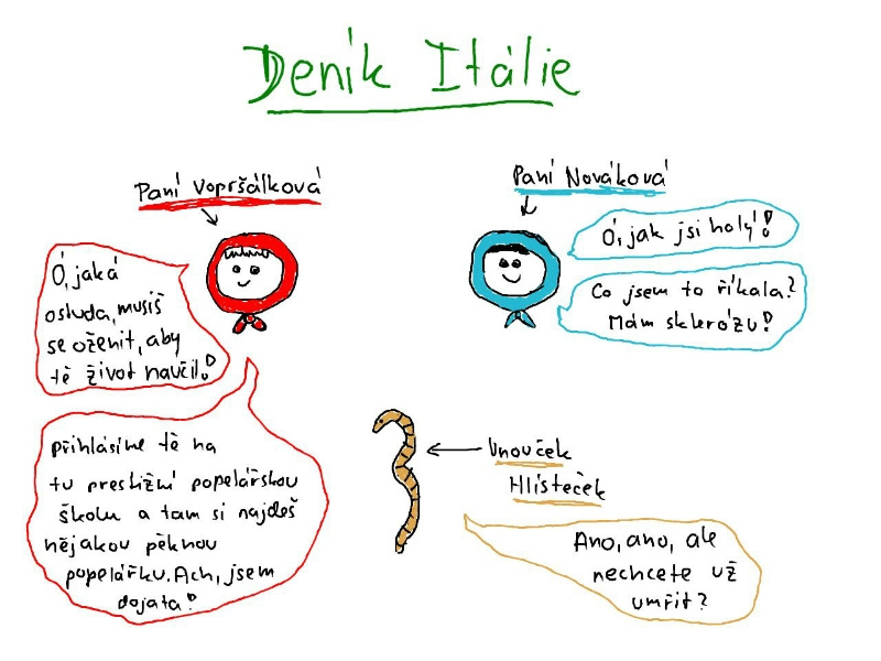 Babičky a vnouček Hlísteček