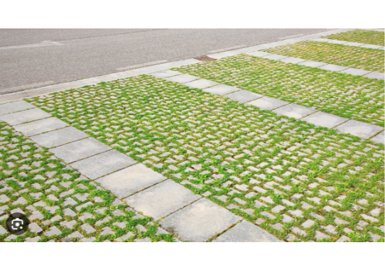 Waterpasserende betonstenen