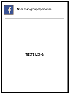 Facebook / Texte long