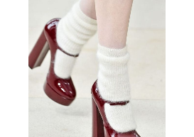 red coquette shoes