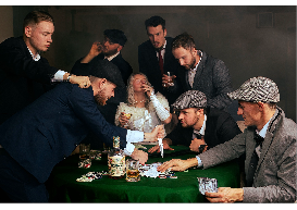 Geënsceneerde fotografie met een groep (In scene gezet)