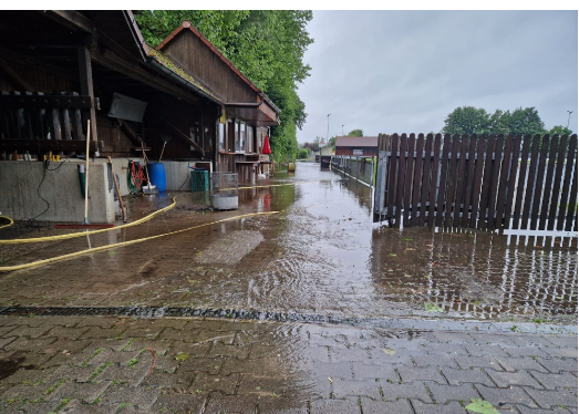 Fußballclub FC Stätzling e.V. - Wiederaufbau nach einem Hochwasserschaden im Juni 2024 (Umkleiden, Toiletten, Duschen, Kegelbahn, ...)