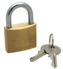 Cadena comun + candado con llave