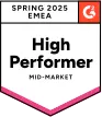 G2 High Performer Mid-Market Spring 2025 EMEA