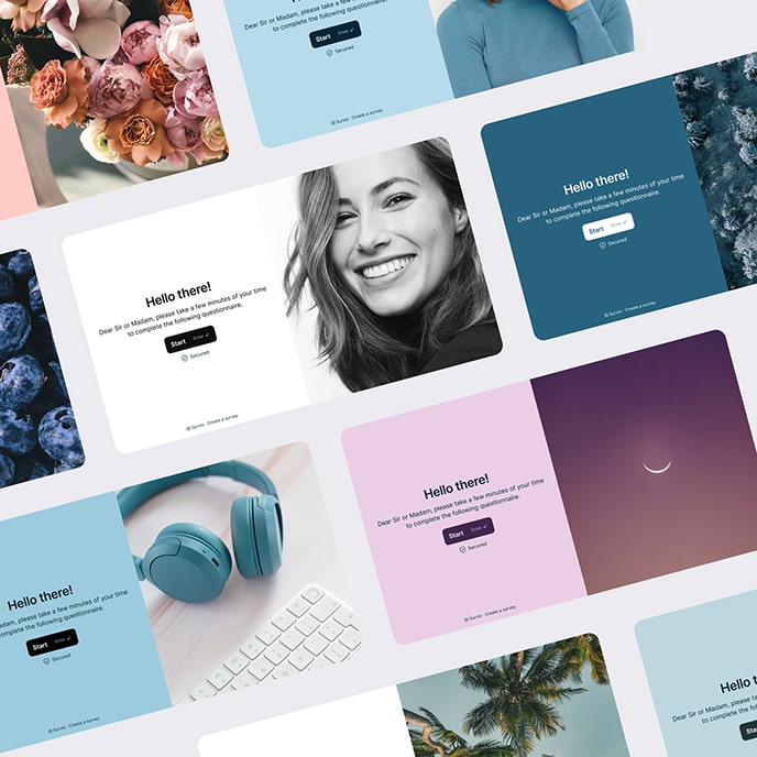 Przegląd nowo dodanych, w pełni konfigurowalnych motywów graficznych w Survio.