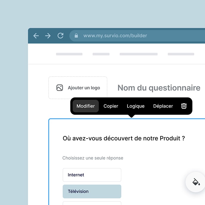 Créateur de questionnaire simple avec de nombreuses fonctions et possibilités de réglages.