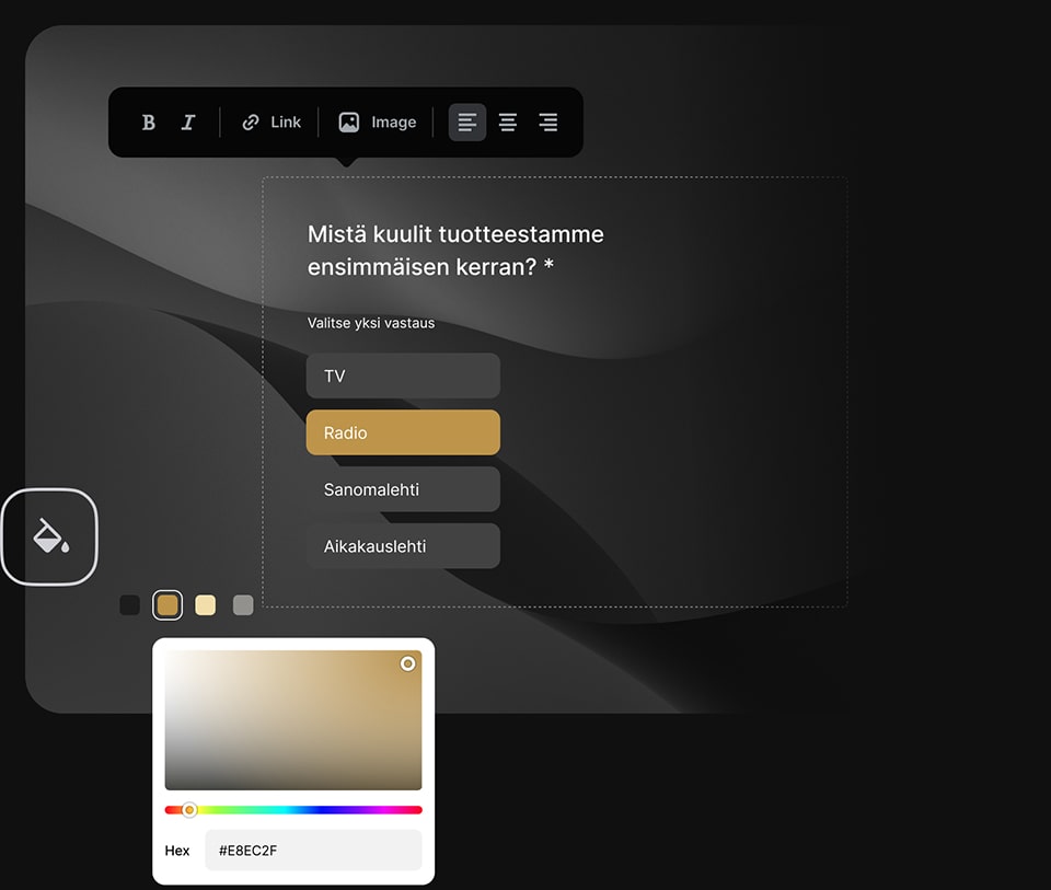 Joustava muotoilu. Mobiililaitteille sopiva.