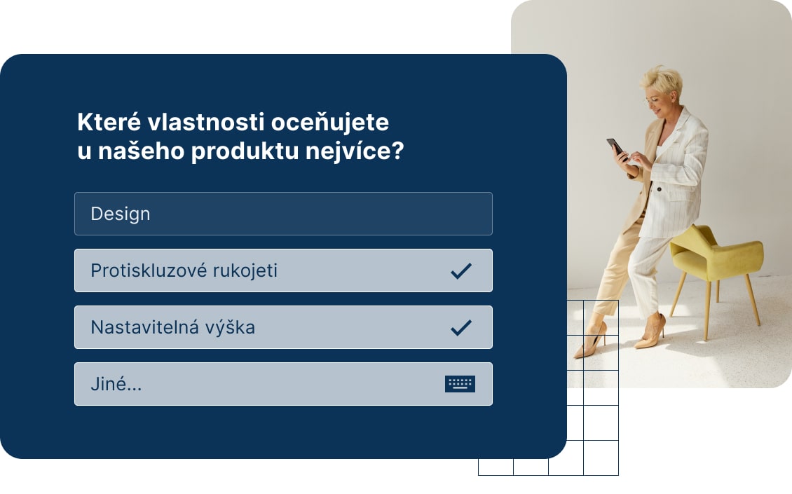 Výběr více z možností s variantou „jiné“