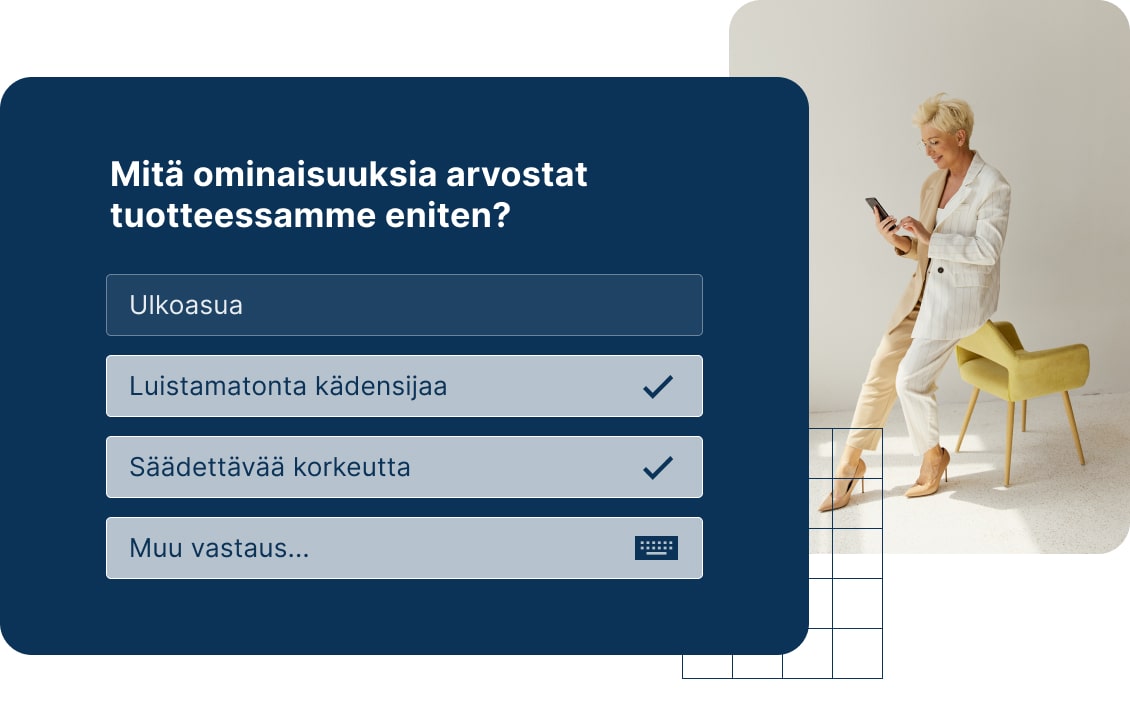 Useita vastauksia muunnelma 