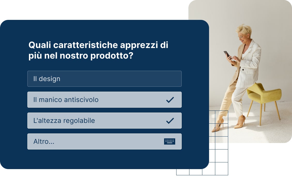 Scelta multipla con l'opzione 