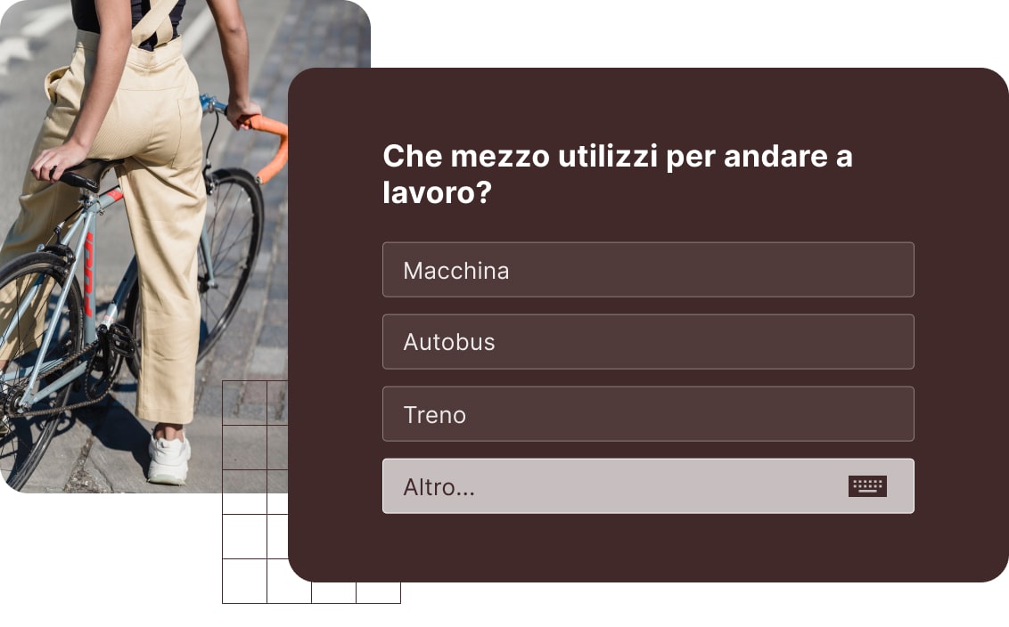 Scelta singola con l'opzione 