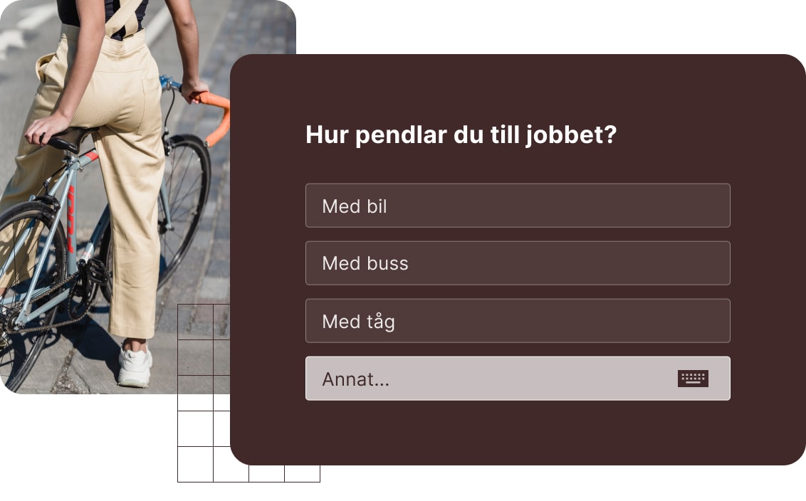 Enstaka svar med alternativet 