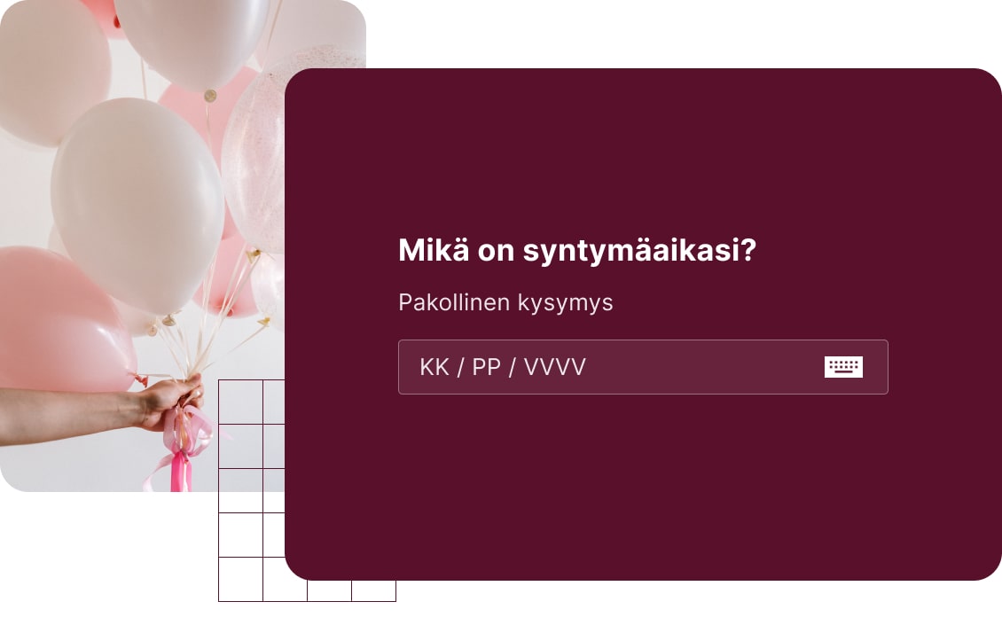 Avoin tekstikysymys - päivämäärä