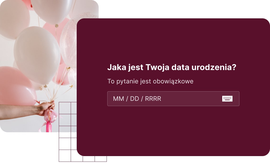 Otwarte pytanie tekstowe - data