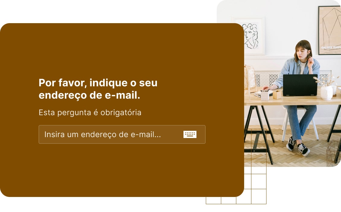 Pergunta de texto aberto - e-mail