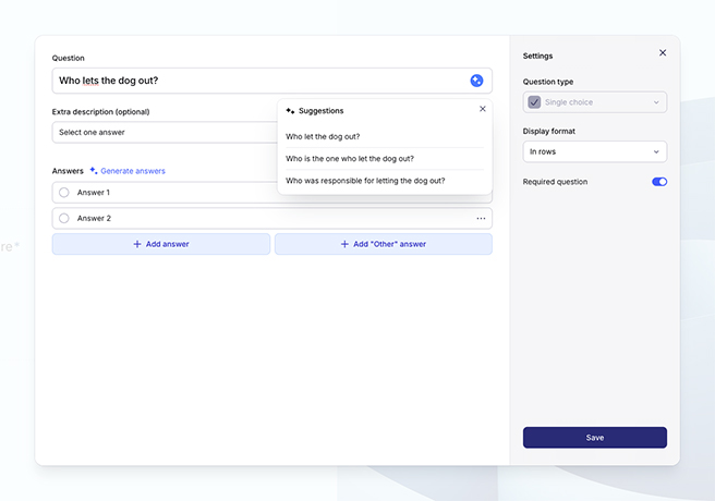 Przekształcanie ankiet z wykorzystaniem AI