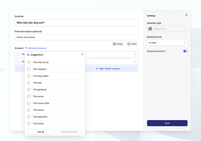 Przekształcanie ankiet z wykorzystaniem AI