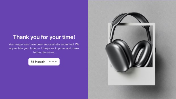 Nowa, dostosowywana strona z podziękowaniem