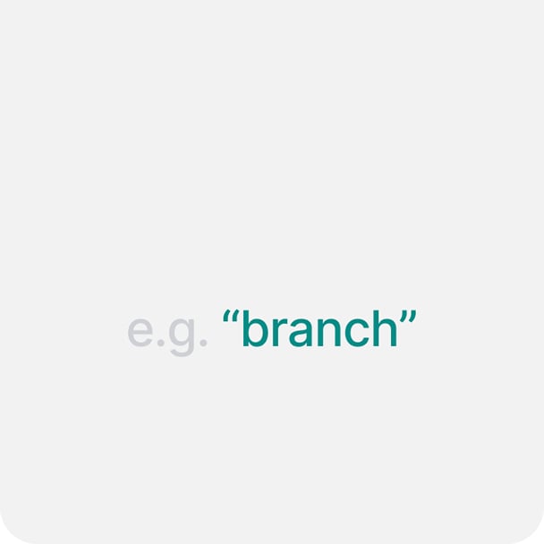 An example of a custom parameter - branch