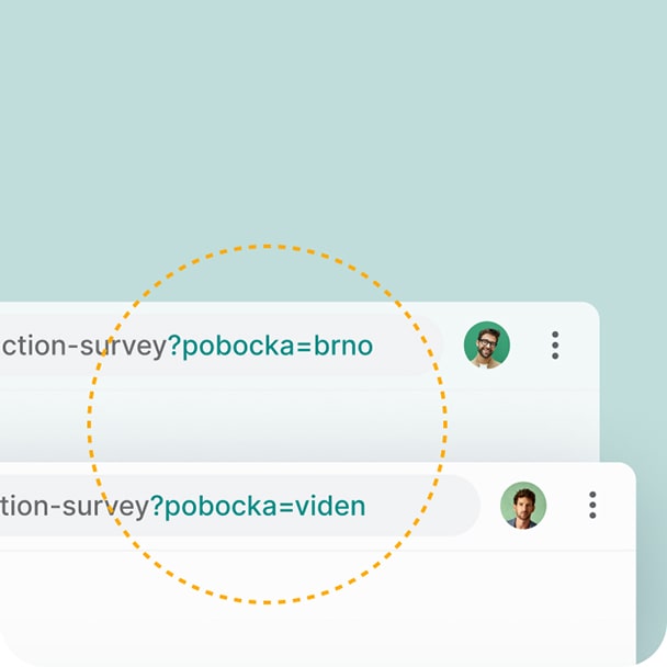 Ukázka parametru vloženého do URL adresy