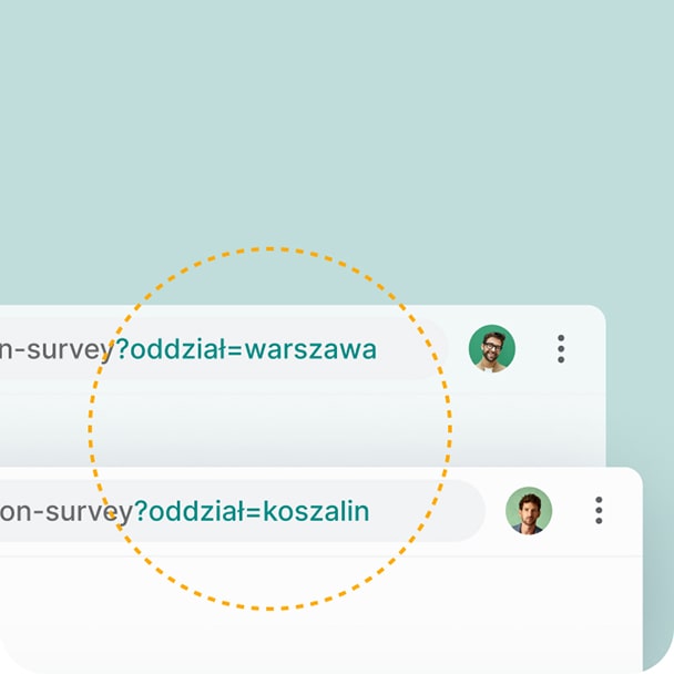 Przykładowy niestandardowy parametr wstawiony do adresu URL