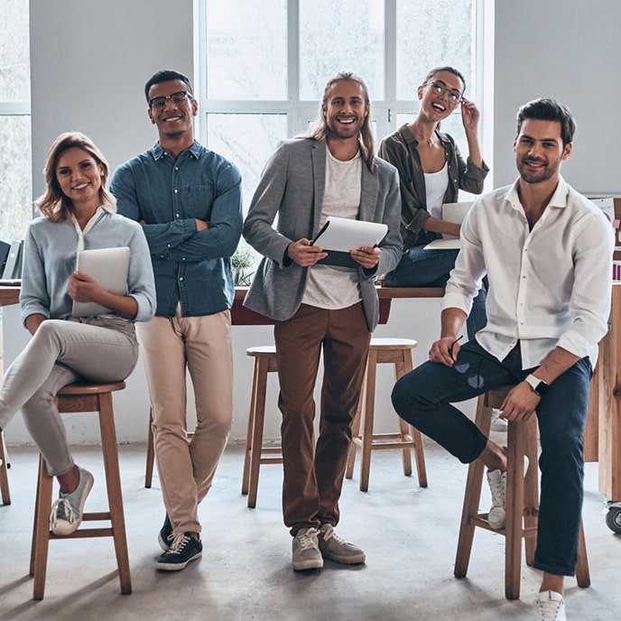 Kierownictwo firmy w trakcie spotkania