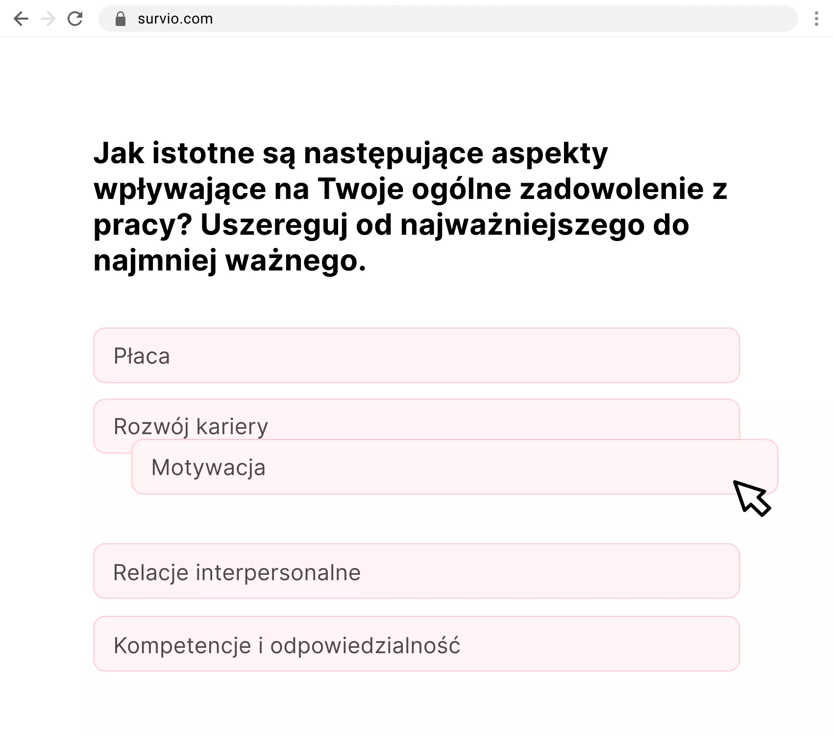Przykład pytania uporządkowego