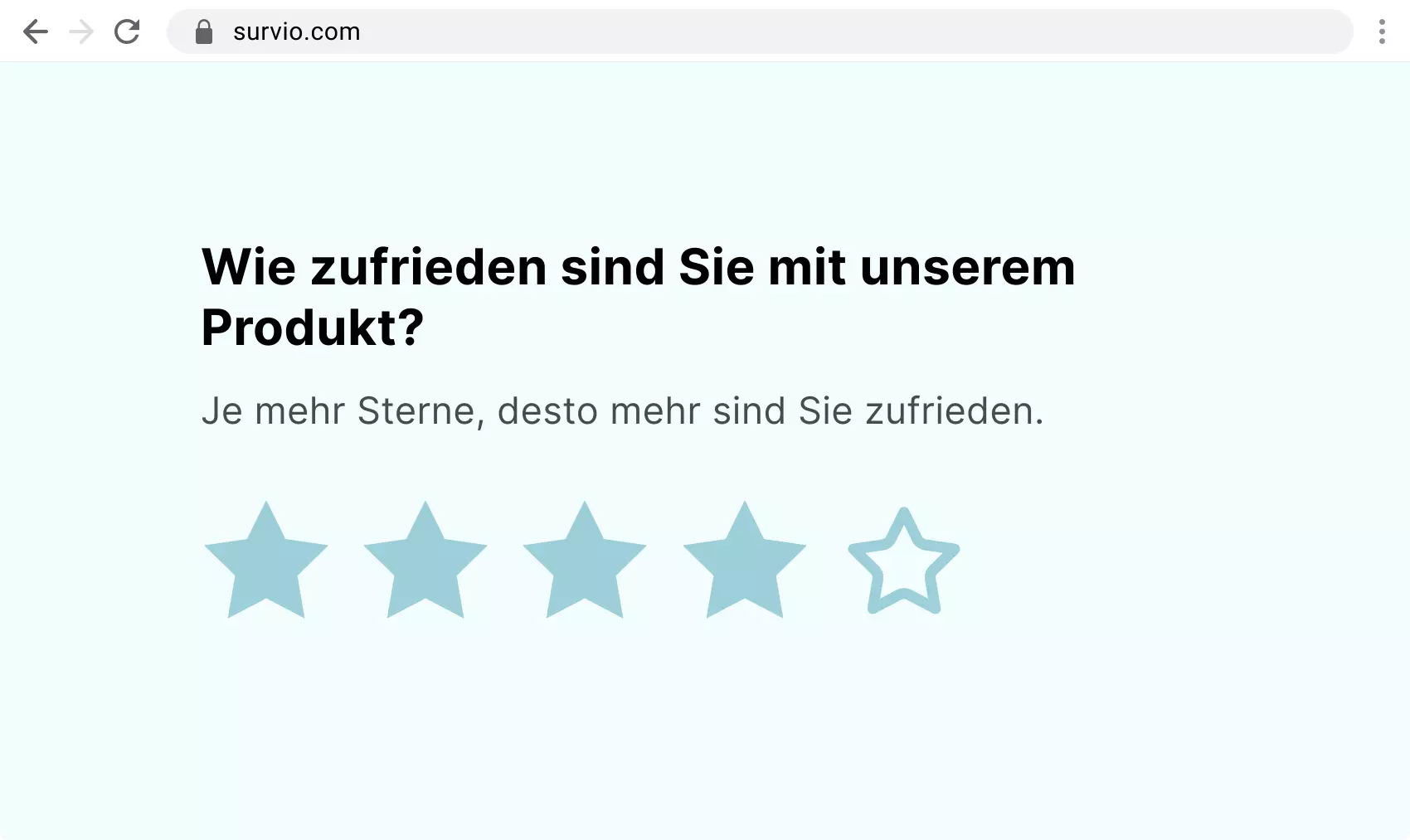 Beispiel einer Sternchen-Skala