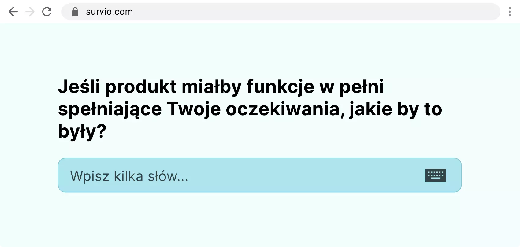 Przykład odpowiedzi tekstowej