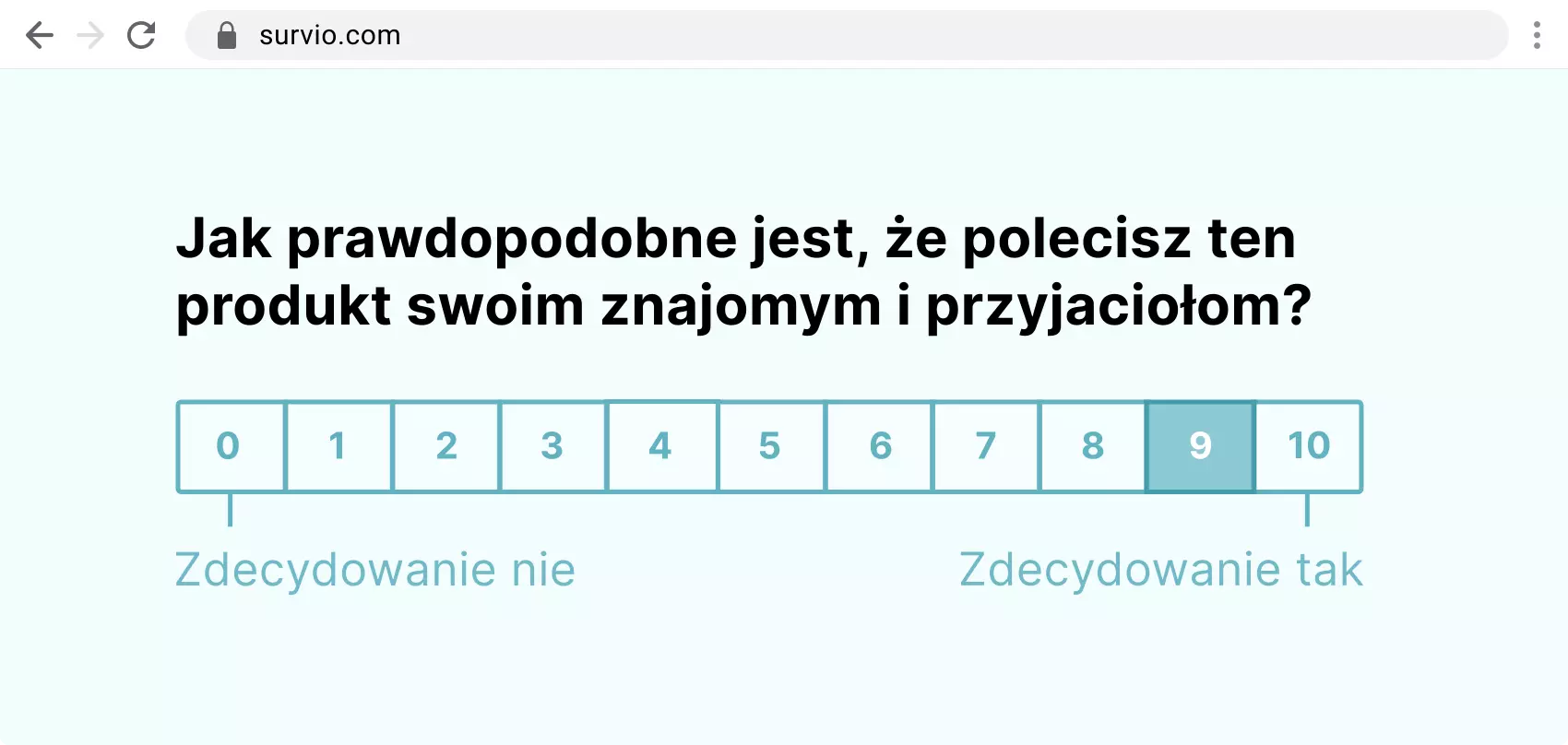 Przykład Net Promoter Score®