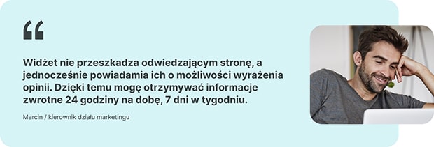 Opinia kierownika działy marketingu