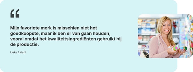 Een referentie over merkbekendheid van een klant