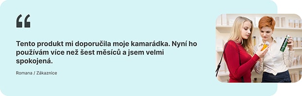 Reference na povědomí o značce od zákazníka