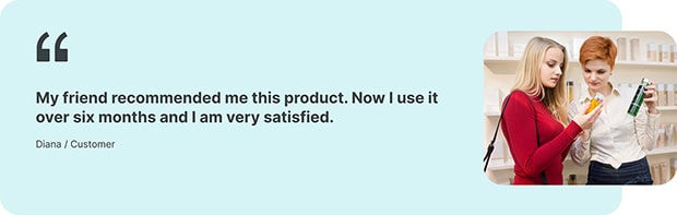 A reference on brand awareness from a customer