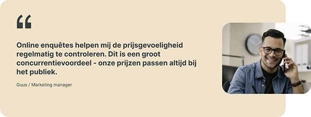 Een referentie van een marketingmanager