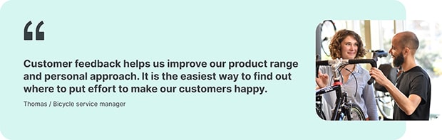 A reference on customer service from a service manager