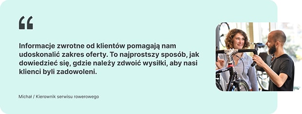 Opinia kierownika serwisu nt. obsługi klienta